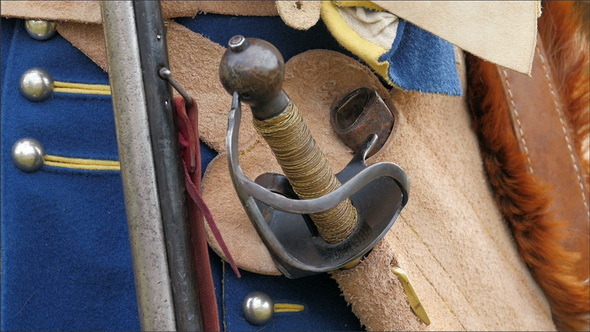 The Sword on the Side Pocket of the Guard alt