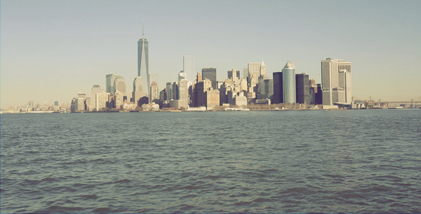 New York City Landscape From The River