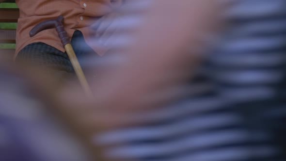 Chess Players, Man With Walking Stick, Hand alt