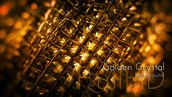 Golden Crystal Bokeh Animation