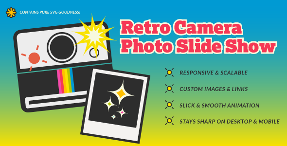 Retro SVG Camera Photo Slide Show