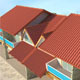 Shingle roof elements - 3DOcean Item for Sale
