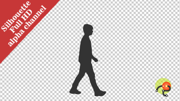 Silhouette of a Teenage Boy Walking