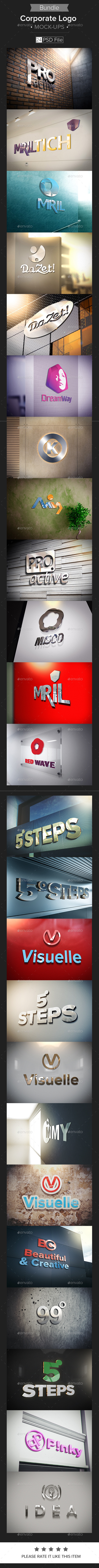 Download Corporate Logo Mockup Graphics Designs Templates PSD Mockup Templates