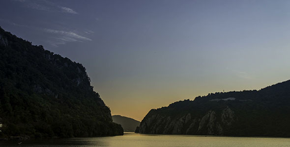 Sunrise Over The Danube Gorges "Cazanele Mici"