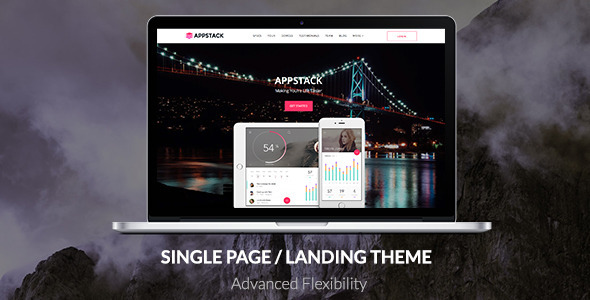 AppStack – One Page App Theme