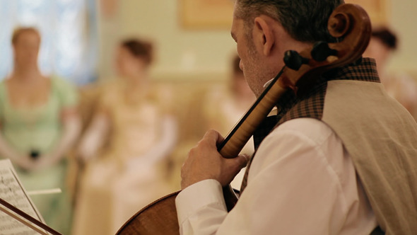 Musician Play The Violoncello