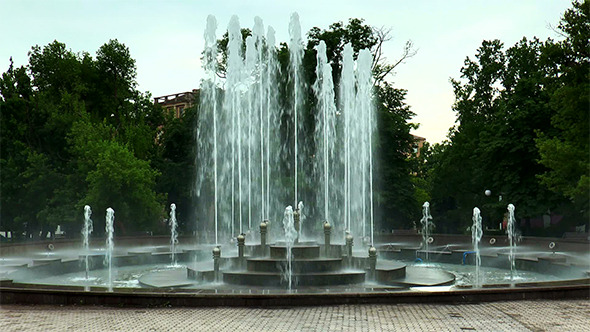 Summer Day in Public City Park