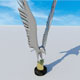Eagle -bird- golden & silver Statue - 3DOcean Item for Sale