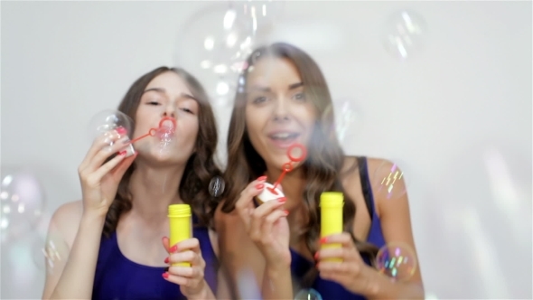 Blowing Bubbles Straight At The Camera