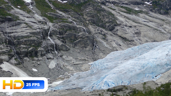 Glacier Nigardsbreen and Mountains in Norway