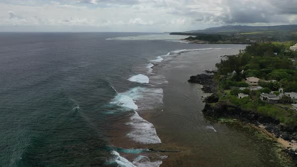 Rolling Waves and Crashing on the Coast of Mauritius