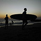 Surfers on the Beach after Sunset - VideoHive Item for Sale