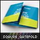 Square Gate Fold Brochure Mockup - GraphicRiver Item for Sale