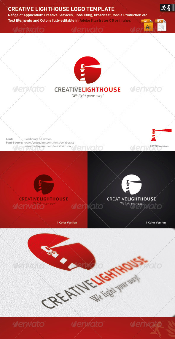 Creative Lighthouse Logo Template