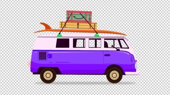Van Travel Purple