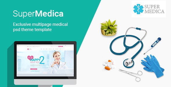Super Medica | Multipage Medical PSD Template