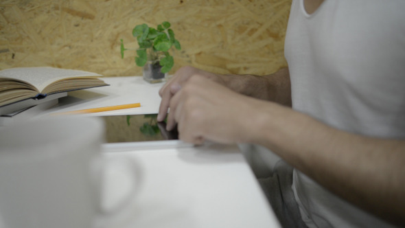 Typing on Tablet alt