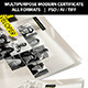 Multipurpose Modern Certificate - GraphicRiver Item for Sale