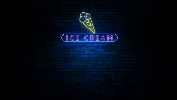 Ice Cream Neon Light Sign