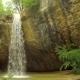 Beautiful Waterfall Falling Off Rock In Crimea - VideoHive Item for Sale