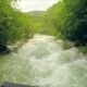 Rough Mountain River Flowing Down In Lush Green - VideoHive Item for Sale
