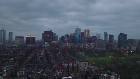 Cinematic Footage of Cityscape at Dusk