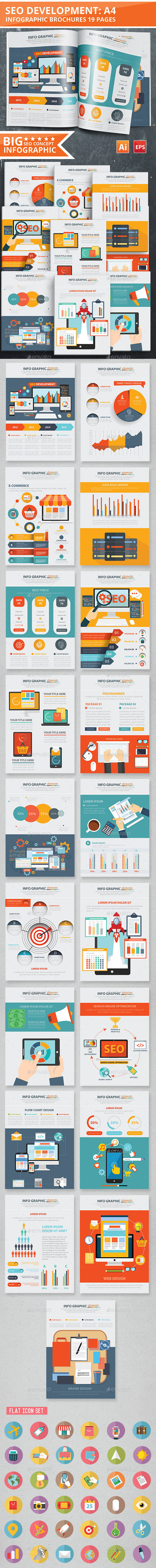 SEO Development Infographic Design 19 Pages