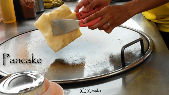 Cooking Pancakes On the Street