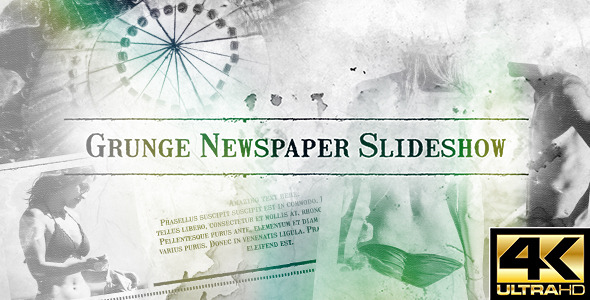 Grunge Newspaper Slideshow alt
