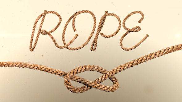 Animated Rope Text Typeface