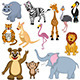 Set of Cartoon Animals - GraphicRiver Item for Sale