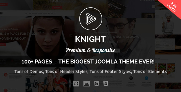 Knight - Responsive Multi-Purpose Joomla Theme