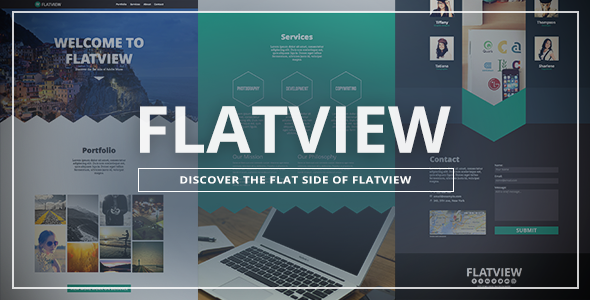 Flatview - szablon jednej strony Muse