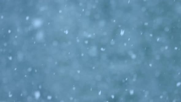 Abstract Snowstorm Blue Texture Background