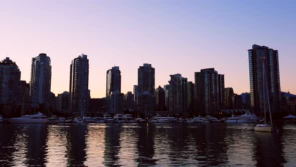 City Skyline At Sunset 4