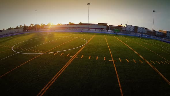 Aerial Footage Of A Outdoor Football Field 4