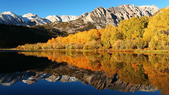 Beautiful Mountain Lake, Vibrant Fall Colors 1