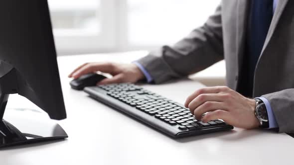Close Up Of Businessman Hands Typing On Keyboard 6 alt