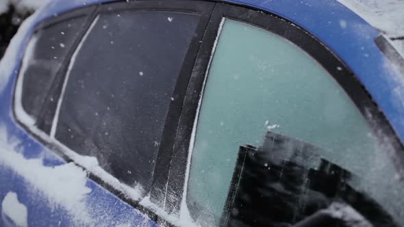 Man Scraping A Frozen Car Windshield With Audio 2 alt