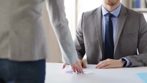 Close Up Of Businessman Refusing From Money Bribe 2 alt