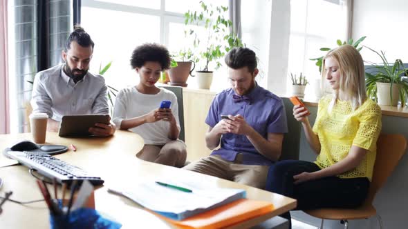 Business Team With Smartphones And Tablet Pc 2