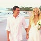 Newly Married Couple On Tropical Beach At Sunset 1 - VideoHive Item for Sale