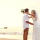 Newly Married Couple On Tropical Beach At Sunset 10 - VideoHive Item for Sale