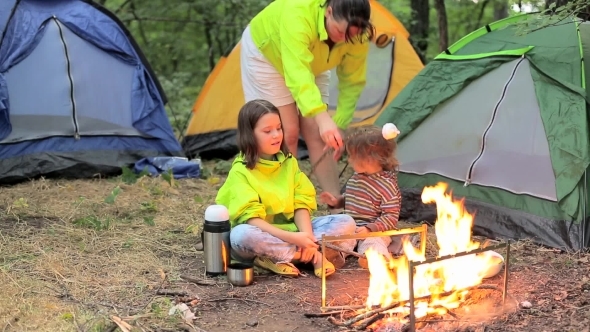 Family Hike And An Evening Campfire