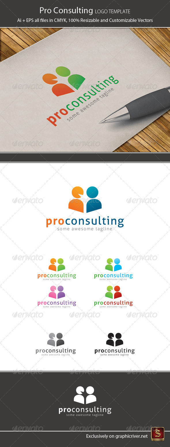 Pro Consulting Logo Template