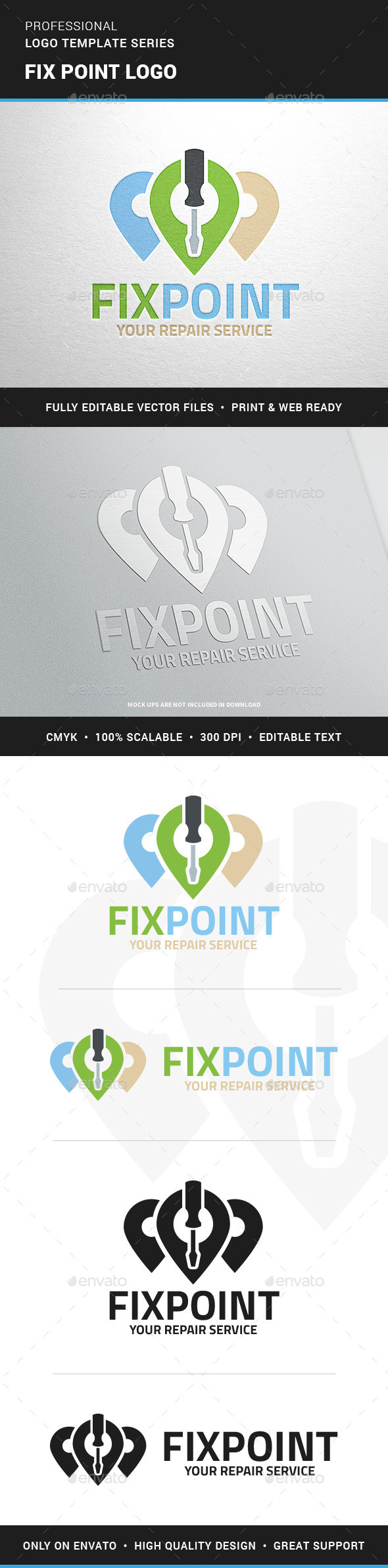 Fix Point Logo Template