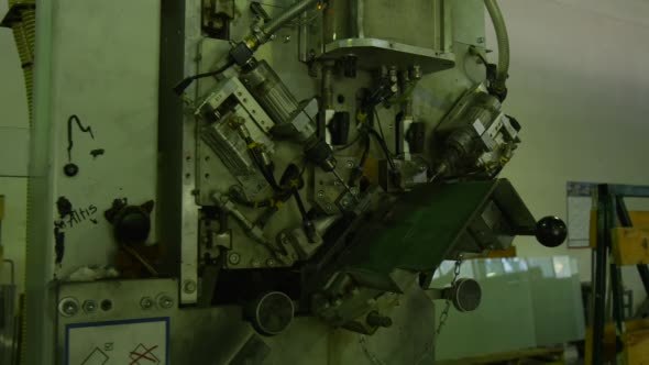 Machine With Drills, Punchers, Glass Factory