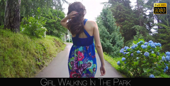Girl Walking In The Park alt
