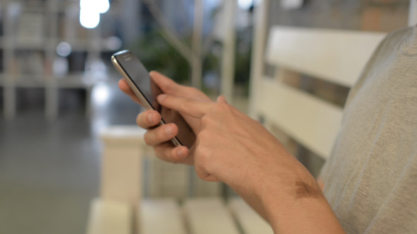 Casually Using Smartphone alt